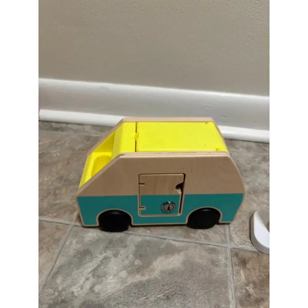 Lovevery Wooden Emotion Peg Dolls and Free Spirit Wooden Camper Van